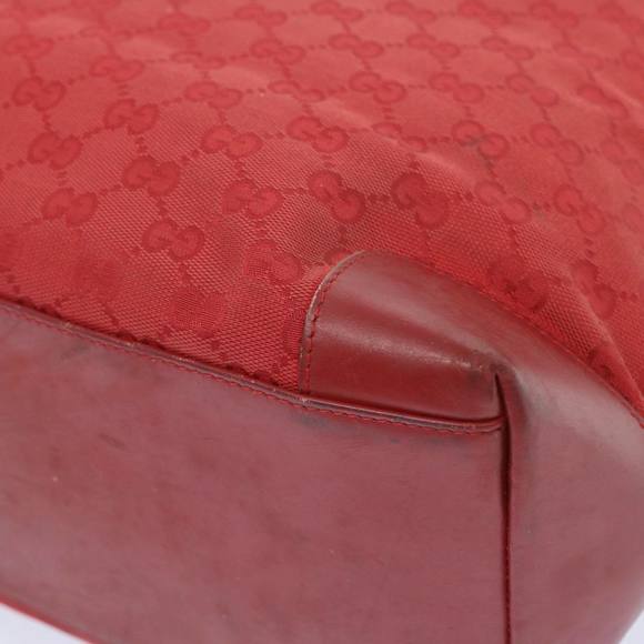 GUCCI GG Canvas Hand Bag Red 002 1093 Auth bs12270 - Picture 13 of 16